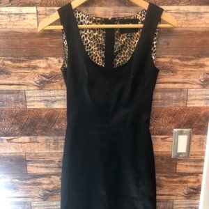 D&G (Dolce Gabbana) Black Satin Dress